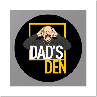 Dad's Den Logo Black Posters and Art